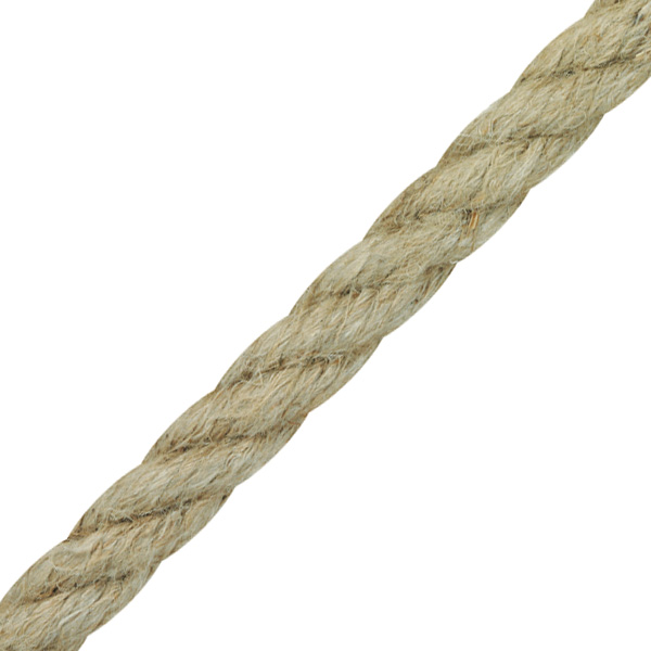 Hanf-Tauwerk geschlagen, naturfarben / 3,0 - 60mm ø Hanf-Tauwerk geschlagen, naturfarben / 3,0 - 60mm ø