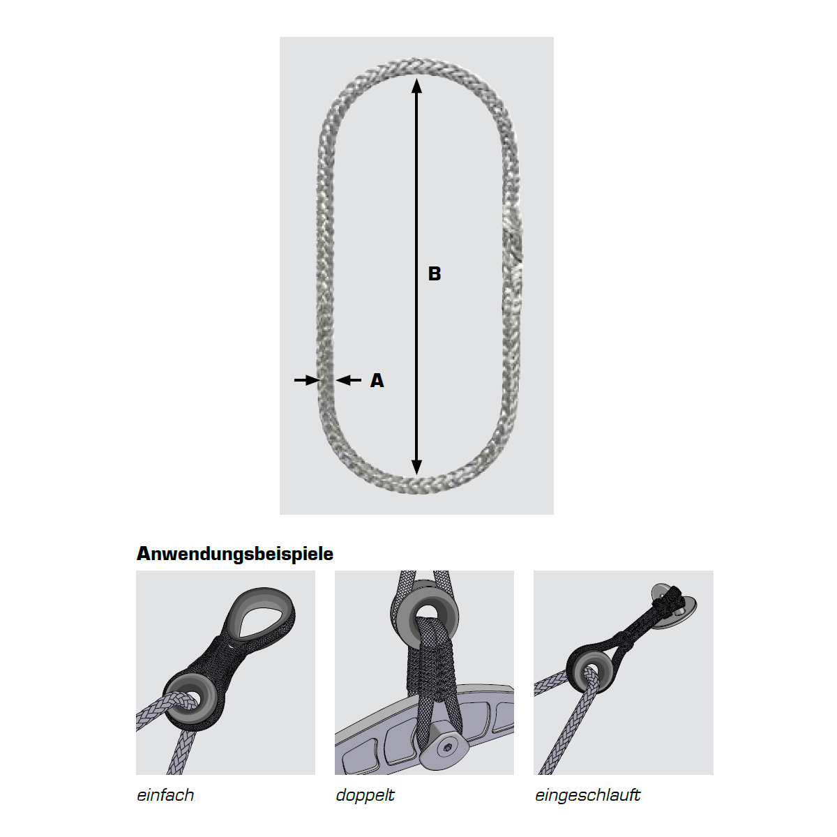 D-Loops / Rundschlingen - Dyneema SK99 D-Loops / Rundschlingen - Dyneema SK99