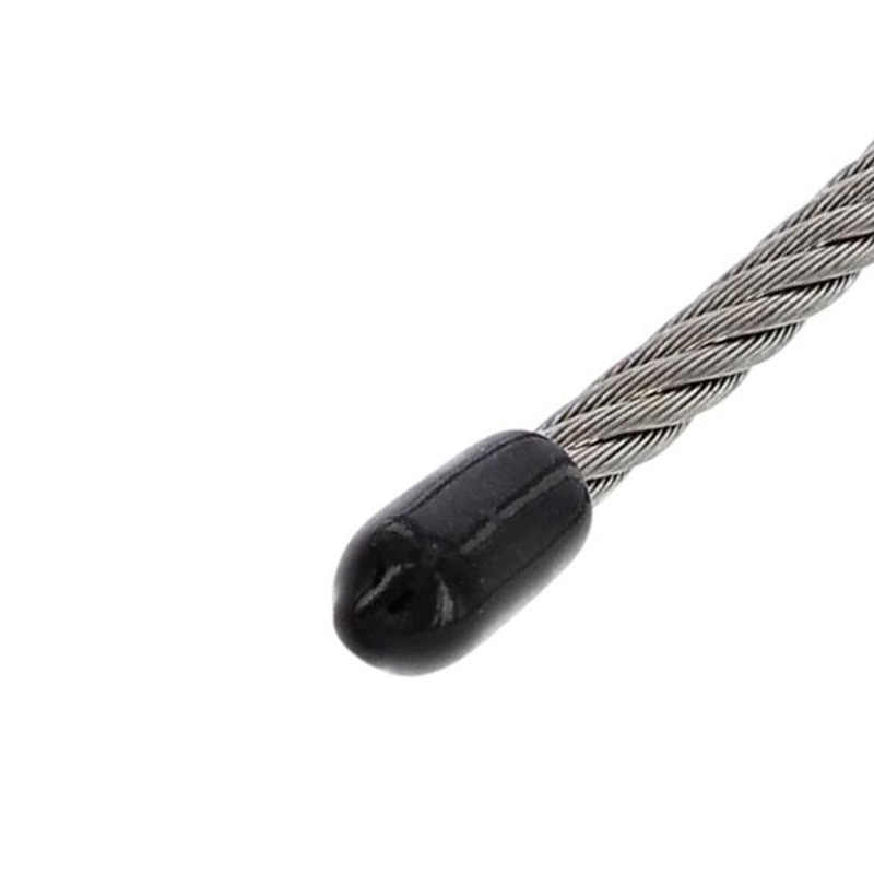 PVC End Cap for 1.5 - 6.0 mm Wire Rope / Black PVC End Cap for 1.5 - 6.0 mm Wire Rope / Black