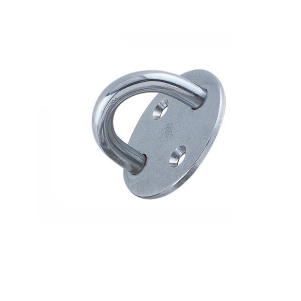 Wall Eyelet with Base Plate Round 5.0 - 8mm Bracket, Stainless Steel A4 - AISI 316 Wall Eyelet with Base Plate Round 5.0 - 8mm Bracket, Stainless Steel A4 - AISI 316