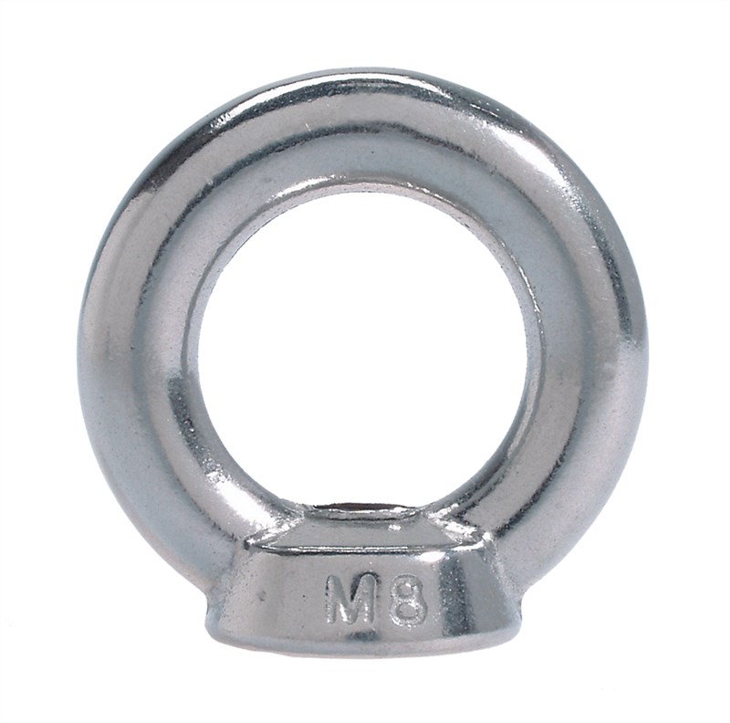 Ring Nut M3, cast Similar to DIN 582, Stainless Steel A4 - 1.4401 Ring Nut M3, cast Similar to DIN 582, Stainless Steel A4 - 1.4401