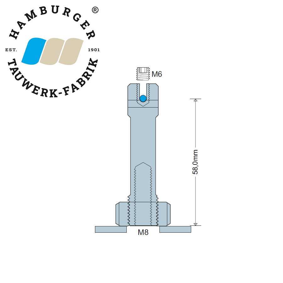 Seilhalter mit Kreuzklemme WH65-3 für das 58mm Ranksystem / Rankhilfe Seilhalter mit Kreuzklemme WH65-3 für das 58mm Ranksystem / Rankhilfe
