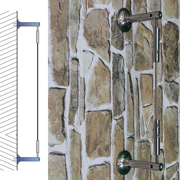 Ranksystem Exklusive 88mm / 2 Wall Mounts / 3,0m Wire Rope Ranksystem Exklusive 88mm / 2 Wall Mounts / 3,0m Wire Rope