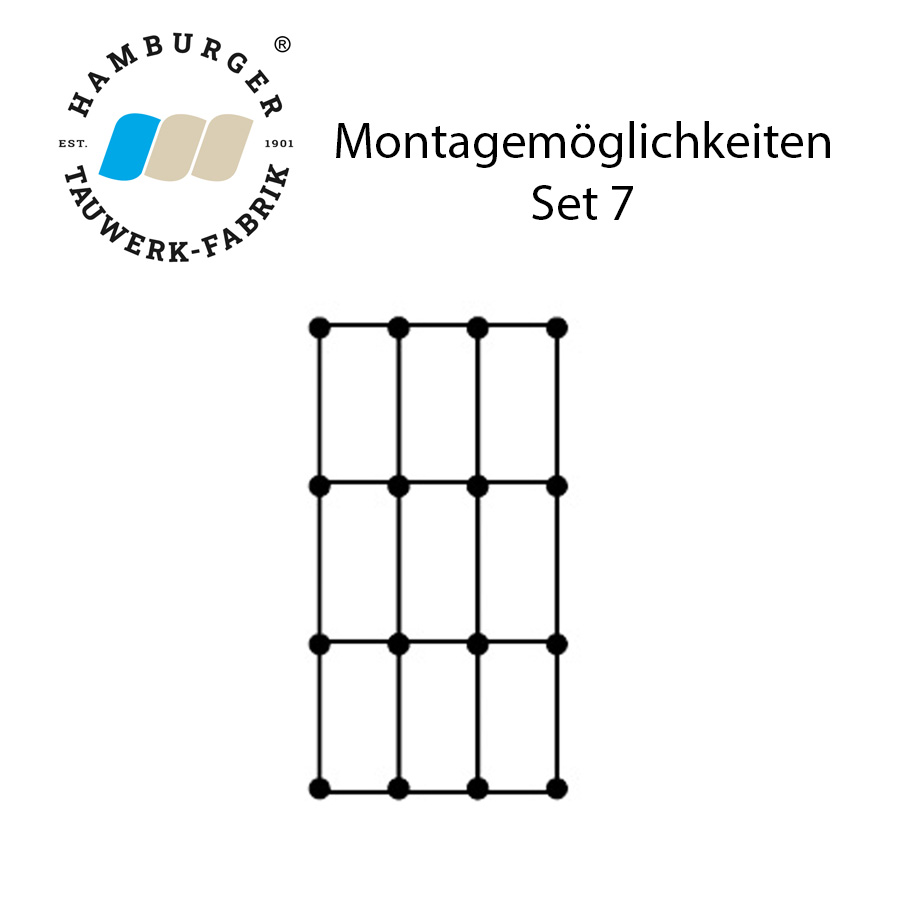 Ranksystem 58mm Bausatz / 16 Wandhalter / 28,5m Drahtseil Ranksystem 58mm Bausatz / 16 Wandhalter / 28,5m Drahtseil